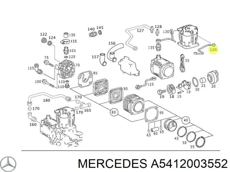  Mercedes A5412003552 ціна, від 64.45 USD