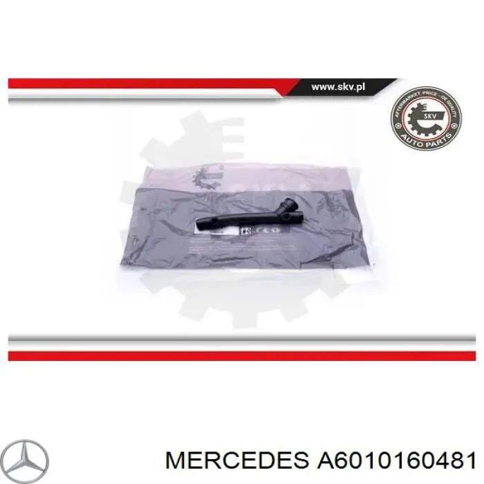 A6010160481 Mercedes патрубок вентиляції картера, масловіддільника