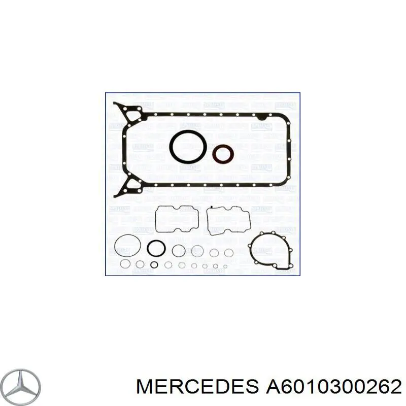 Півкільце підпірне (розбігу) колінвала, 2-ремонт, комплект на Mercedes C-Class (CL203)
