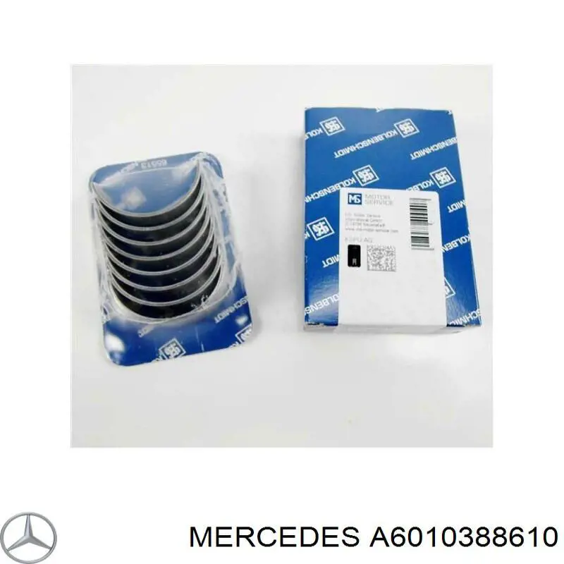Вкладиші колінвала, шатунні, комплект, 1-й ремонт (+0,25) Mercedes A6010388610 ціна, від 4.85 USD