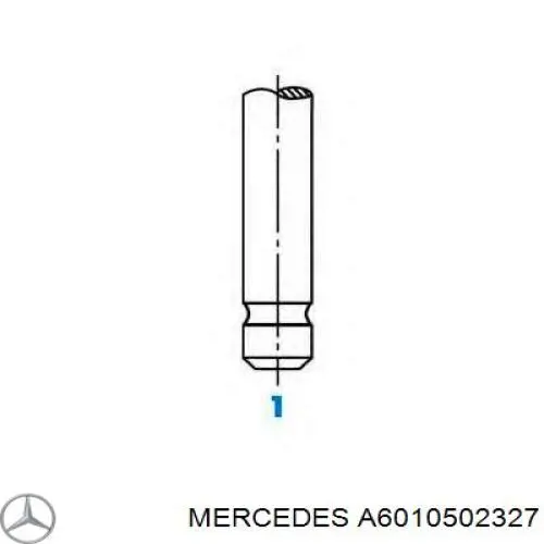 A6010502327 Mercedes клапан випускний