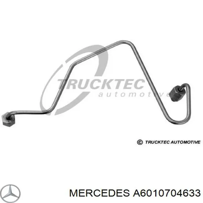 A6010704633 Mercedes Трубка паливна форсунки 2-го циліндру