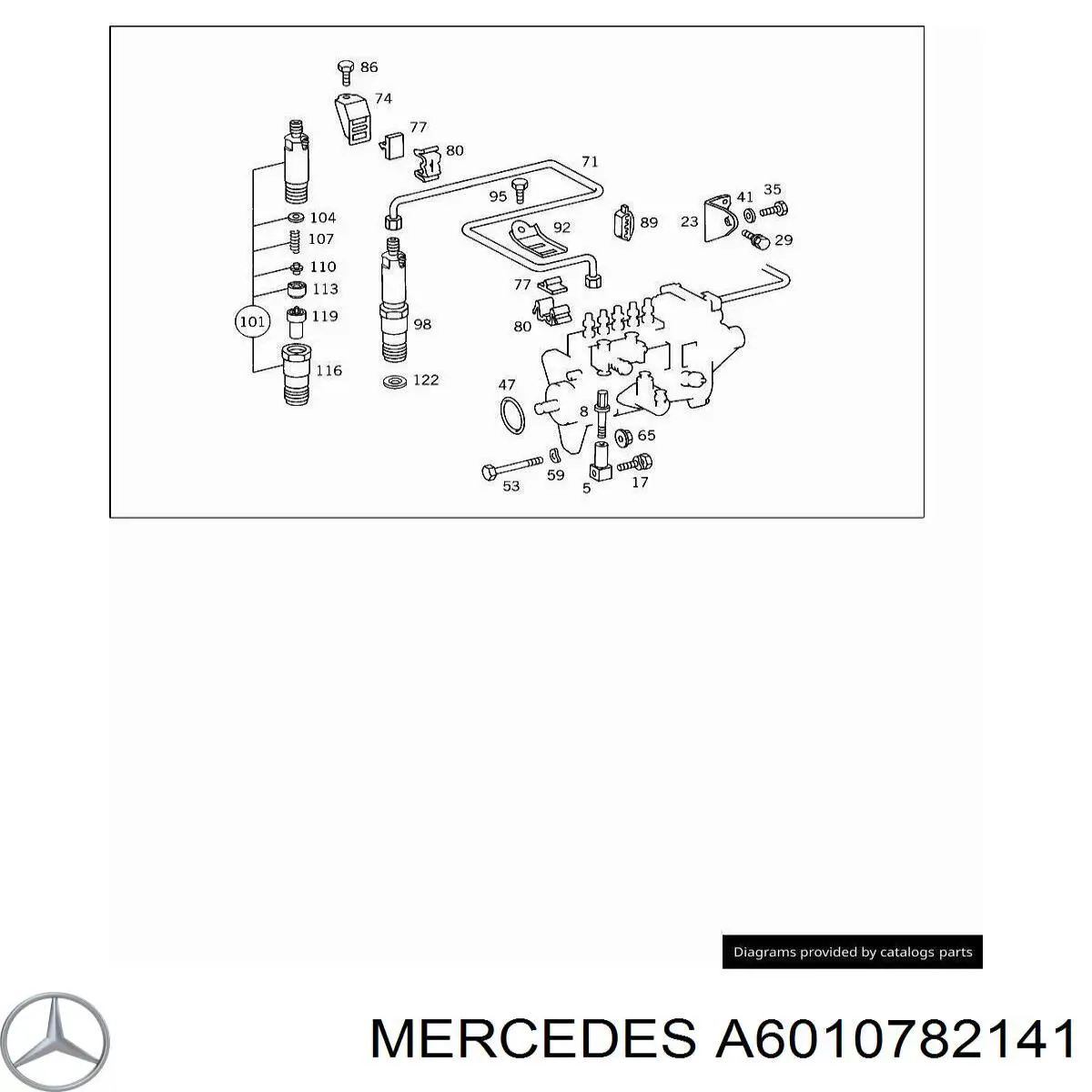 A6010782141 Mercedes Трубопроводи паливні