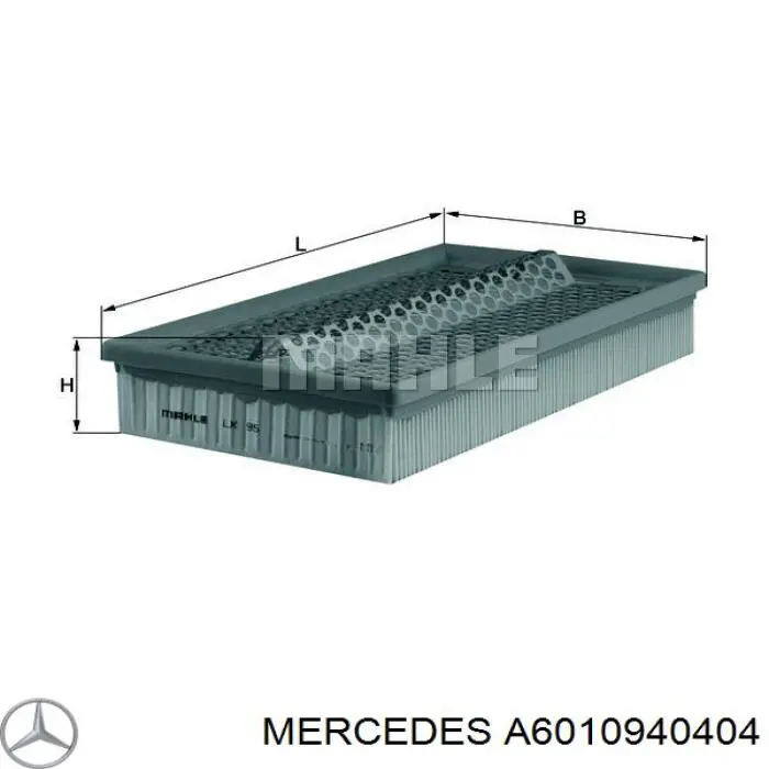 A6010940404 Mercedes фільтр повітряний