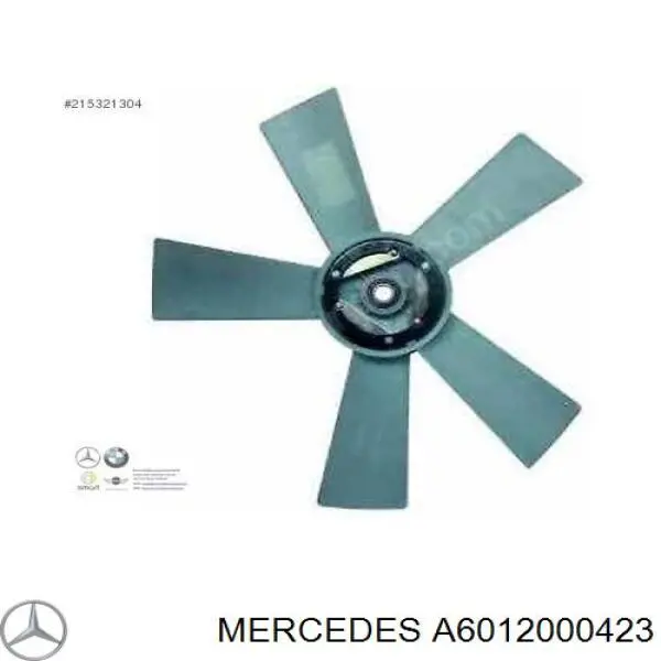 A6012000423 Mercedes вентилятор/крильчатка радіатора охолодження