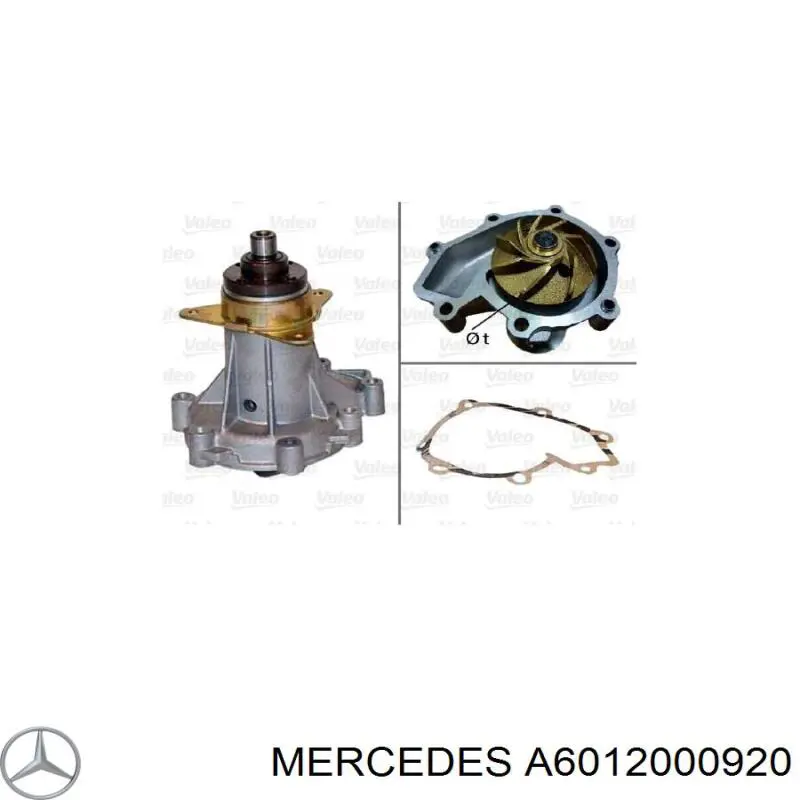 A6012000920 Mercedes Насос охолодження