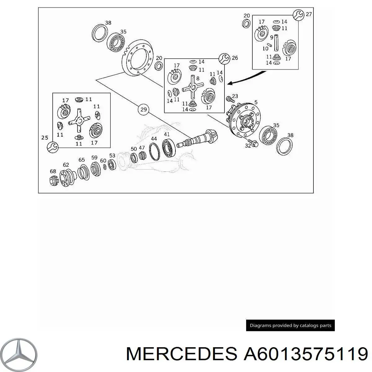 A6013575119 Mercedes Кільце маточини