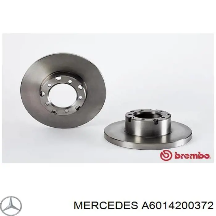 Диск переднього гальма Mercedes A6014200372 ціна, від 39.73 USD