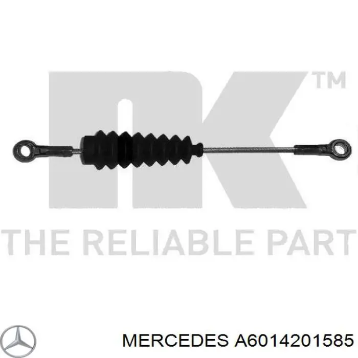 Трос стоянкового гальма передній Mercedes A6014201585 ціна, від 2.53 USD