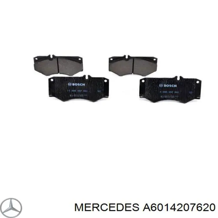 Купити A6014207620 Mercedes Колодки гальмівні передні, дискові