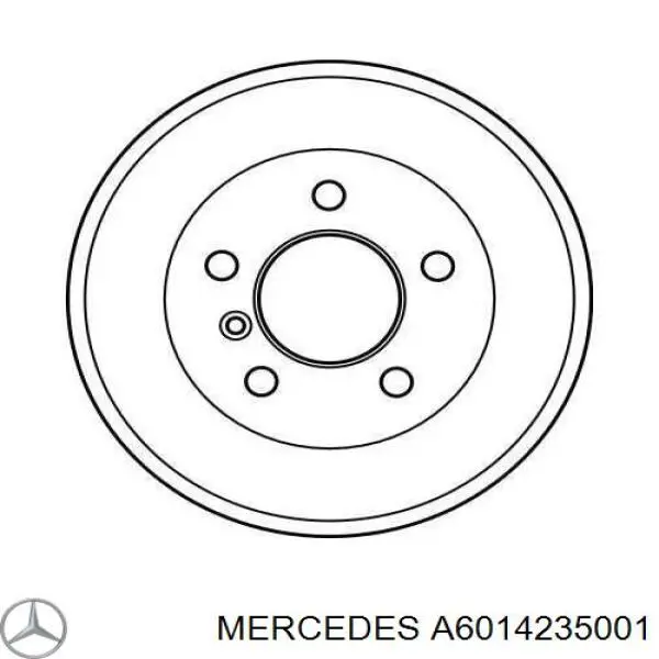 A6014235001 Mercedes барабан гальмівний задній