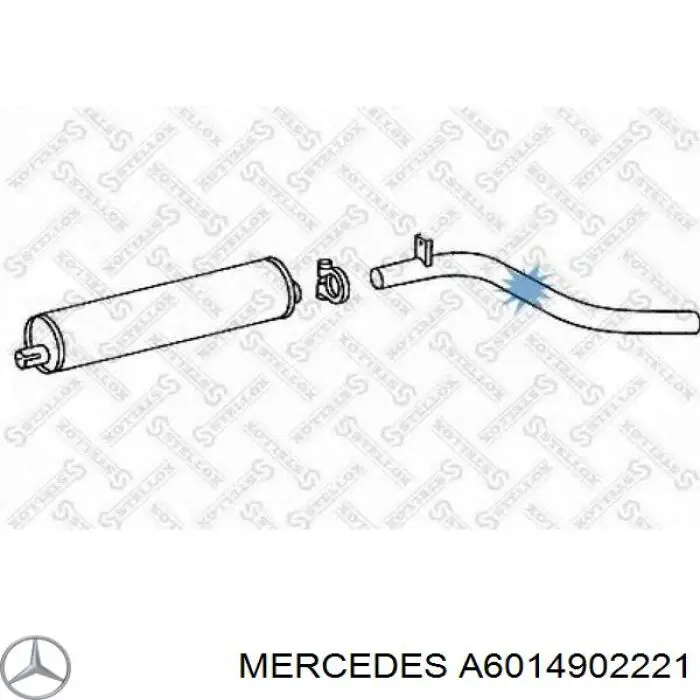 Купити A6014902221 Mercedes Вихлоп