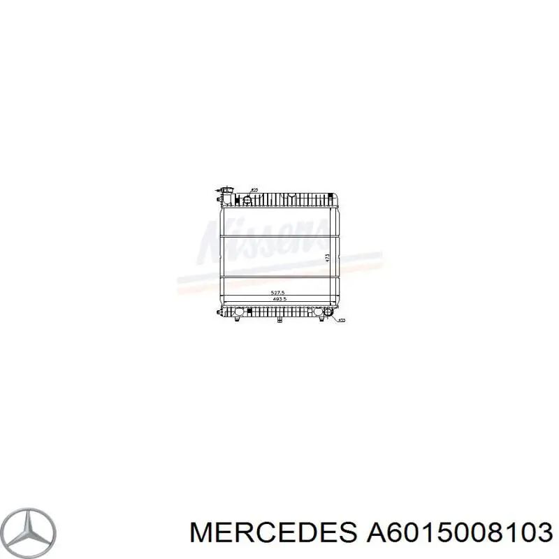 A6015008103 Mercedes радіатор охолодження двигуна