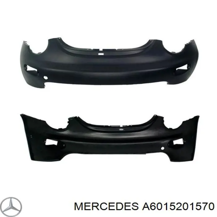 Купити A6015201370 Mercedes Буфер (бампер) передній