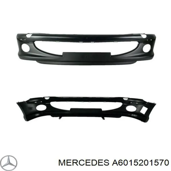 A6015201370 Mercedes Бампер передній в зборі