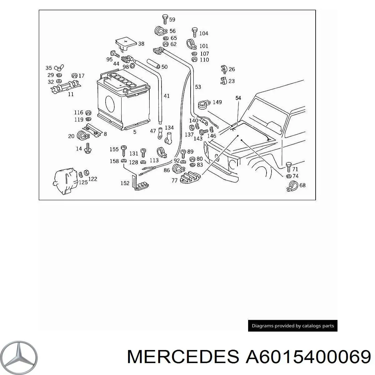  Mercedes A6015400069 ціна, від 1.45 USD