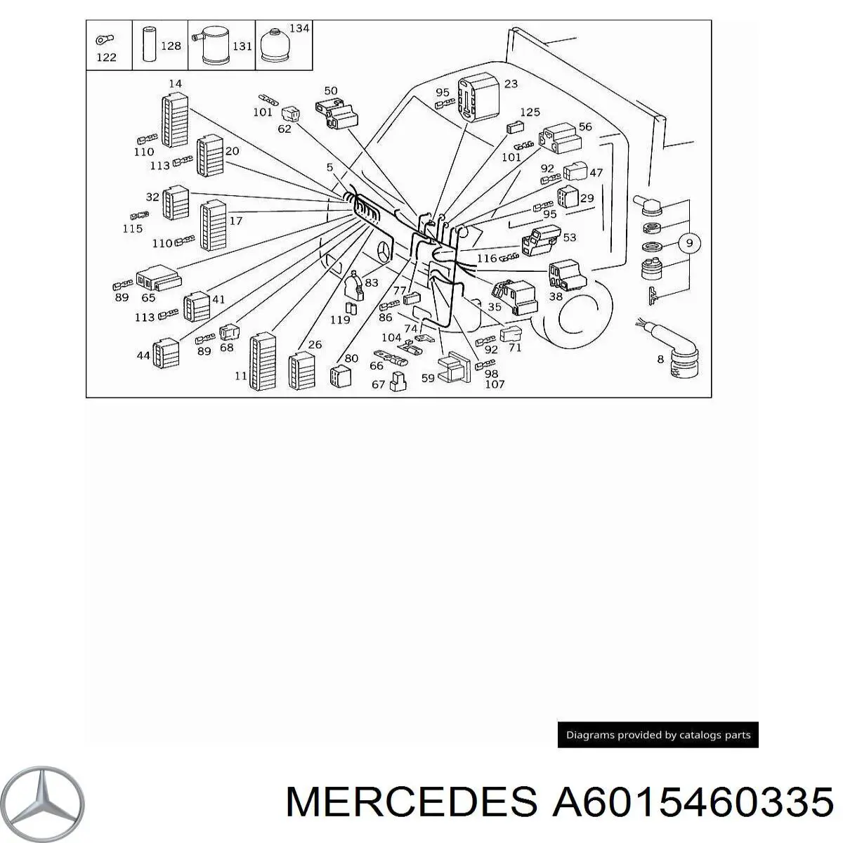  Mercedes A3805460335 ціна, від 1.04 USD