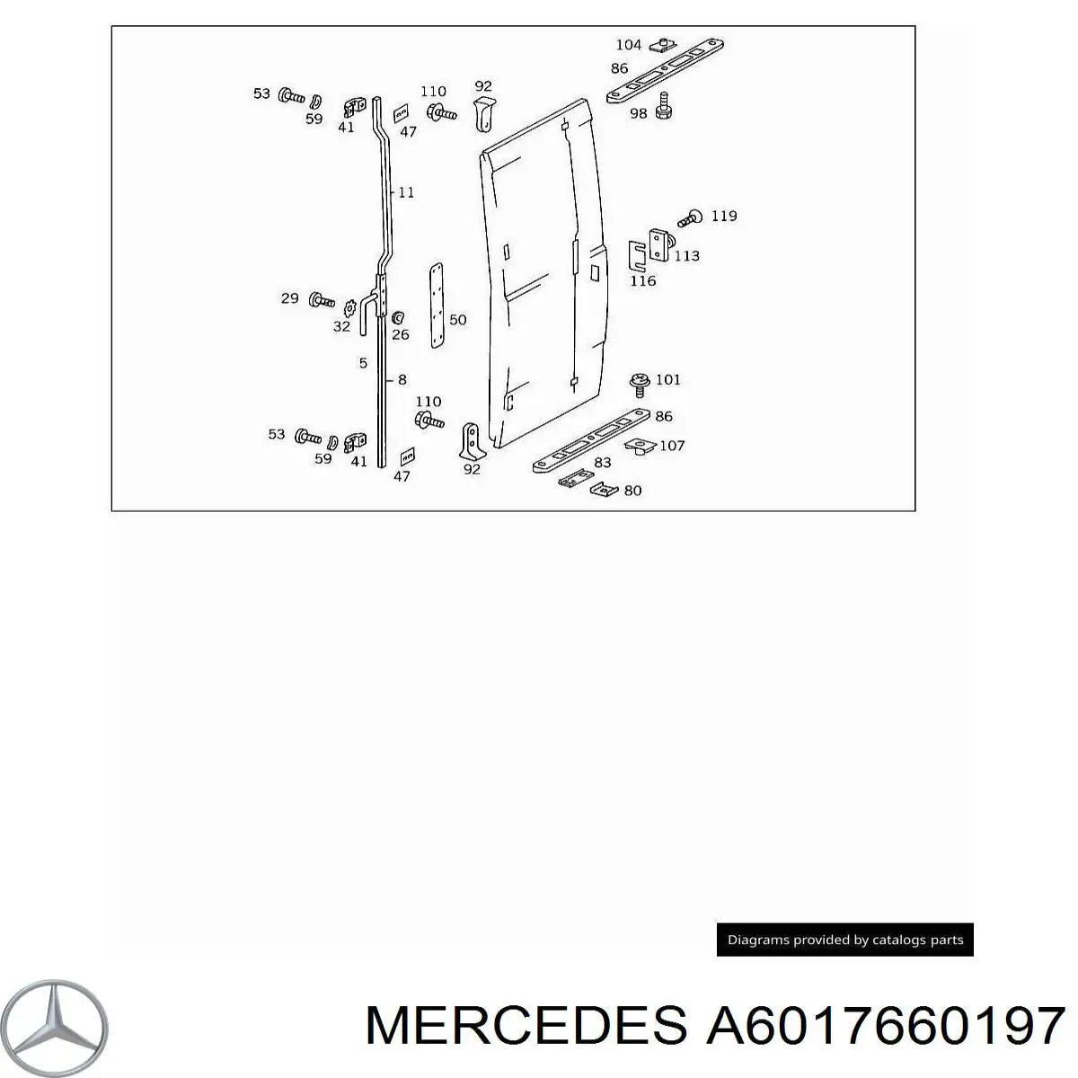 A6017660197 Mercedes Ручка передніх дверей, зовнішня