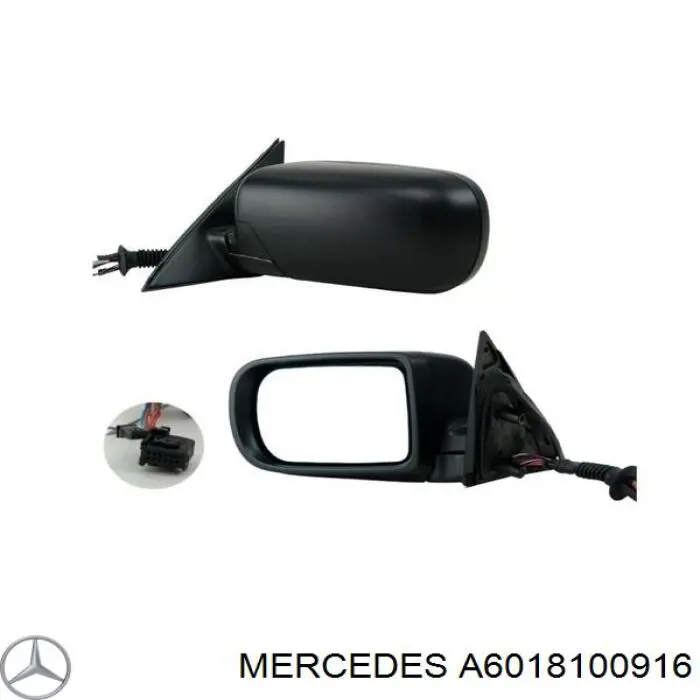 Купити A6018100916 Mercedes Бічне дзеркало заднього виду ліве