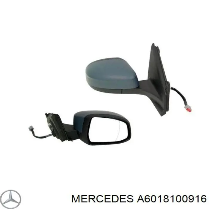 A6018100916 Mercedes Дзеркало заднього виду, ліве