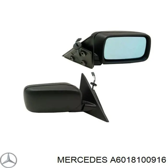 A6018100916 Mercedes Дзеркало заднього виду, ліве