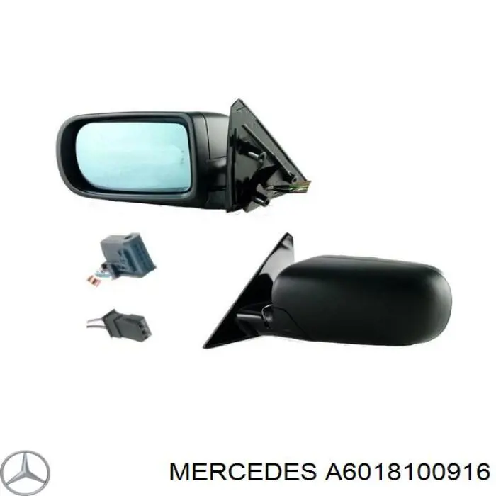 Ліве бічне дзеркало Mercedes A6018100916 ціна, від 12.66 USD