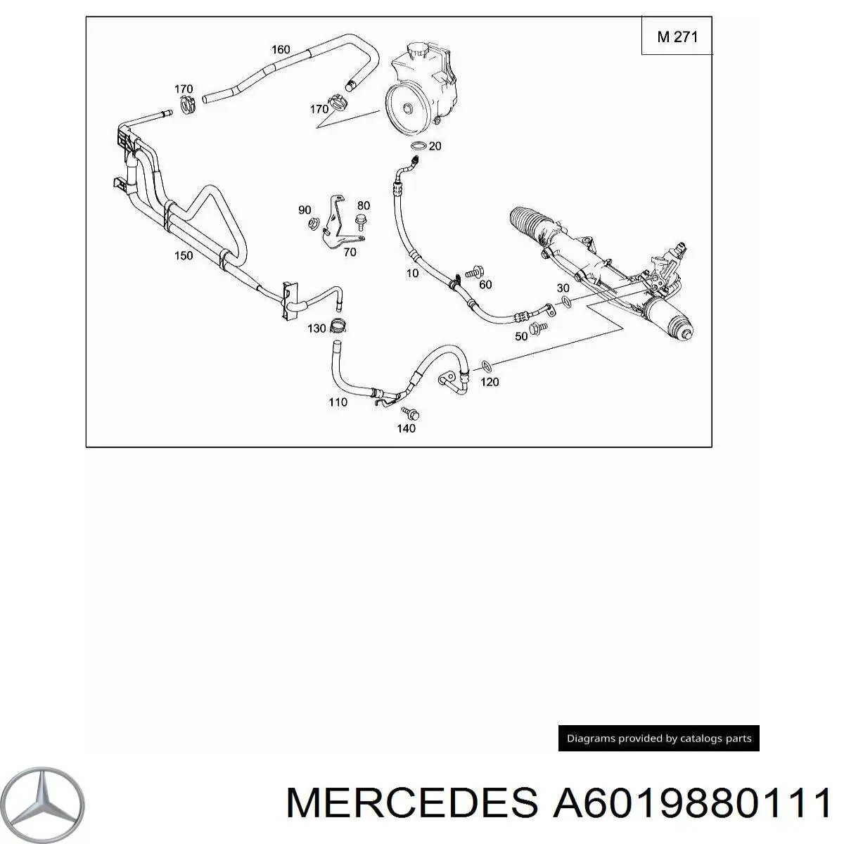 A6019880111 Mercedes Кронштейн повітряного фільтра