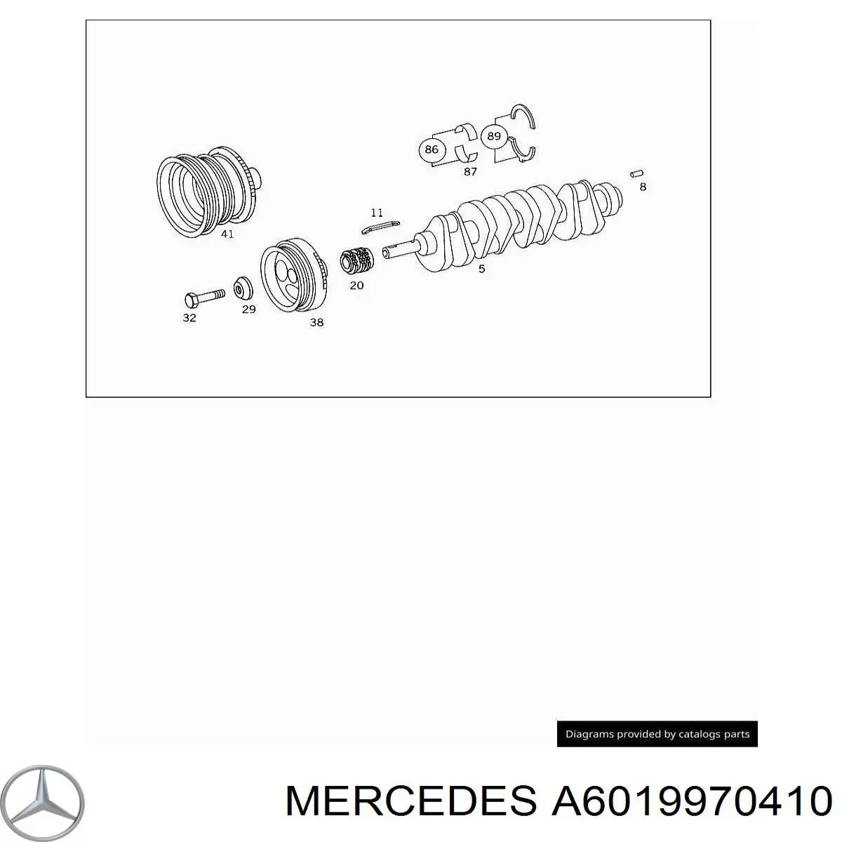 Mercedes A6019970410 ціна, від 4.04 USD