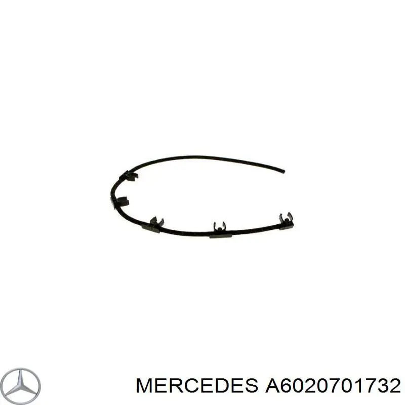 Трубка паливна, від фільтра до насосу A6020701732 Mercedes