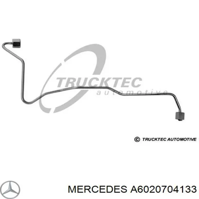 Трубка паливна форсунки 5-го циліндру Mercedes A6020704133 ціна, від 17.62 USD