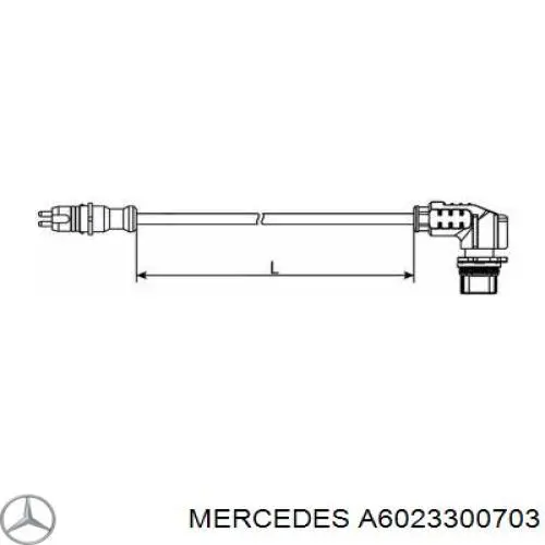 A6023300703 Mercedes Накінечник центральної рульової тяги, правий