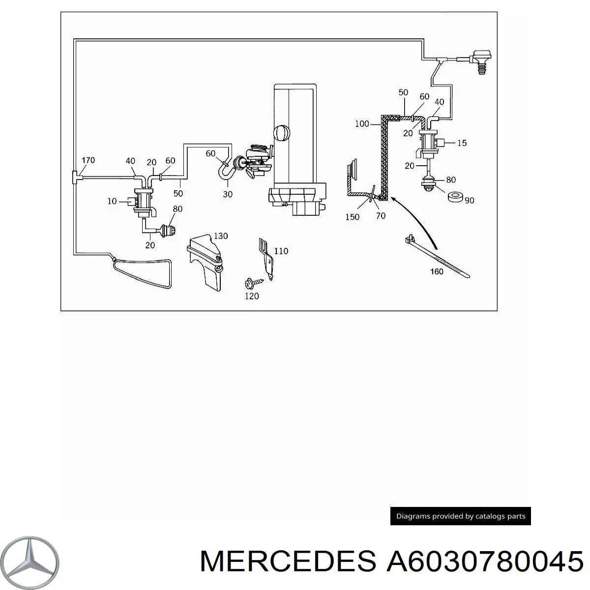  Mercedes A6030780045 ціна, від 15.01 USD