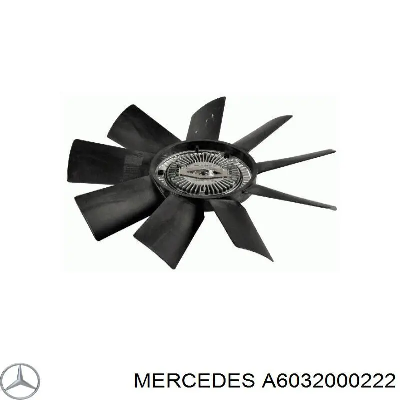 Вискомуфта вентилятора A6032000222 Mercedes