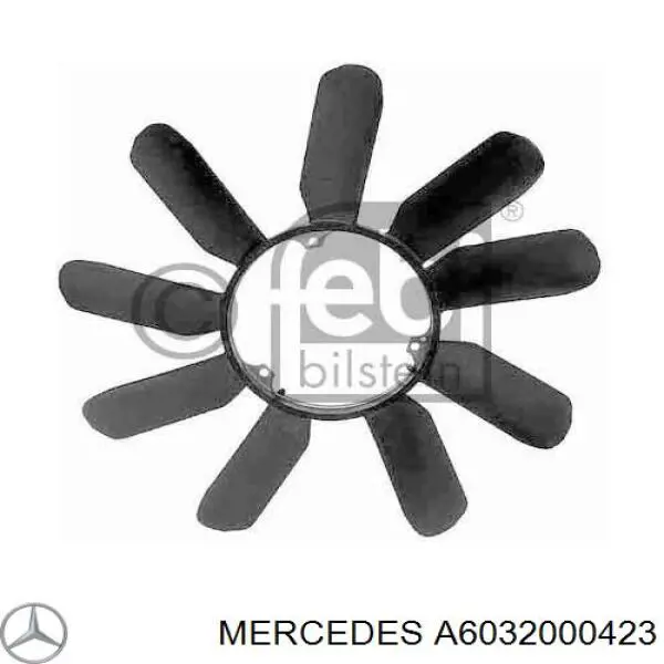 A6032000423 Mercedes Вентилятор / крильчатка радіатора охолодження
