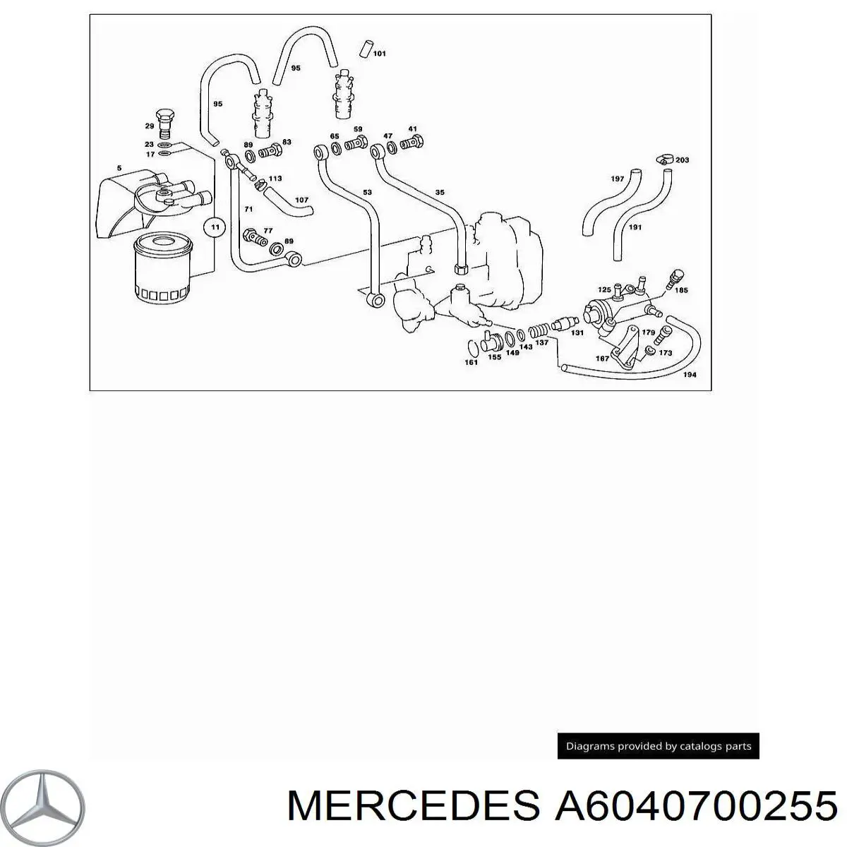 A6040700255 Mercedes 
