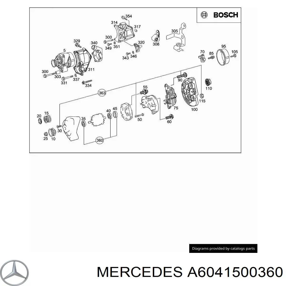 Інерційний шків Mercedes A6041500360 ціна, від 27.70 USD