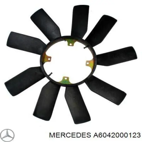 A6042000123 Mercedes Вентилятор / крильчатка радіатора охолодження