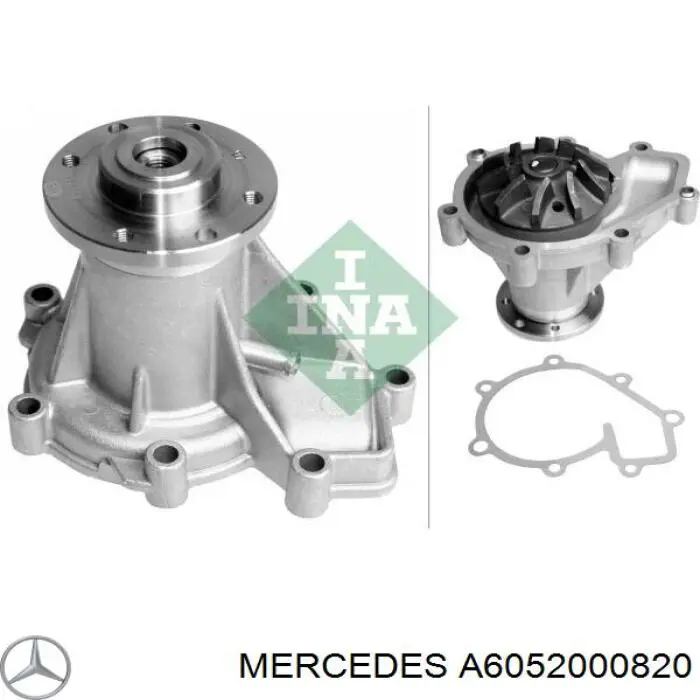 Помпа охолодження Mercedes A6052000820 ціна, від 41.99 USD