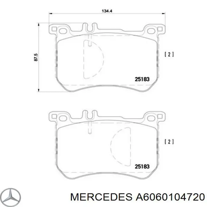 Комплект прокладок двигуна, верхній Mercedes A6060104720