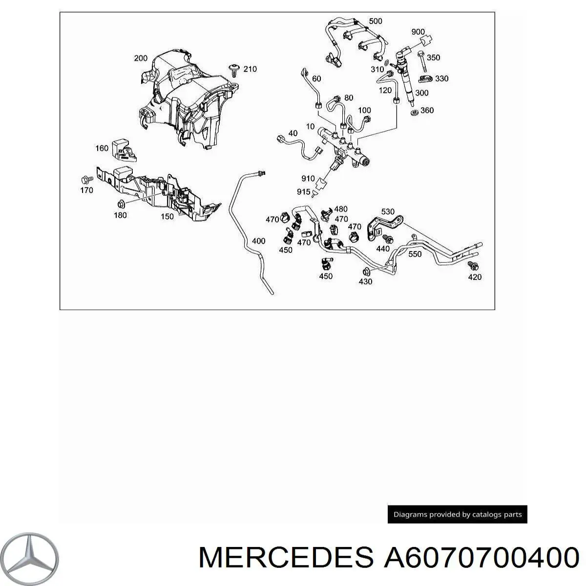 Рампа форсунок системи упорскування палива Mercedes A6070700400 ціна, від 10.20 USD