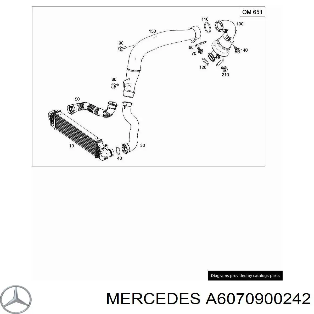  Mercedes A6070900242 ціна, від 32.19 USD