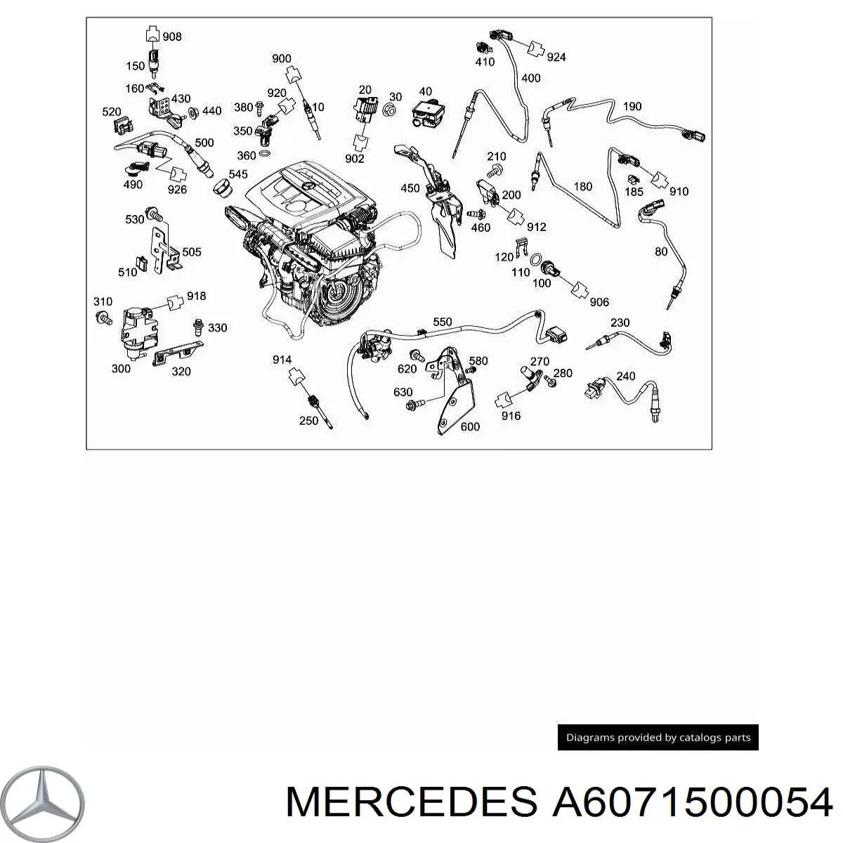  Mercedes A6071500054 ціна, від 63.35 USD