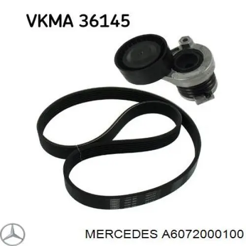 Ролик натягувача приводного ременя Mercedes A6072000100