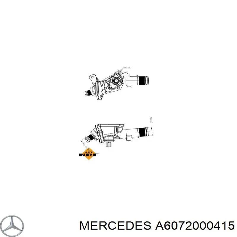 Кожух термостата Mercedes A6072000415 ціна, від 34.88 USD