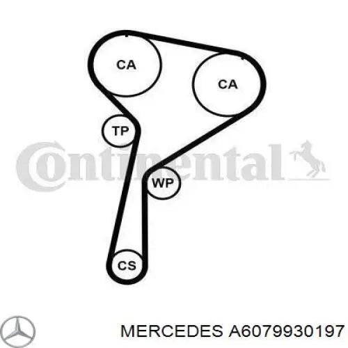 A6079930197 Mercedes комплект грм