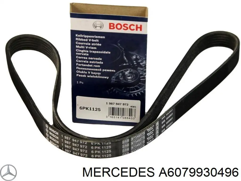 Купити A6079930496 Mercedes Ремінь генератора