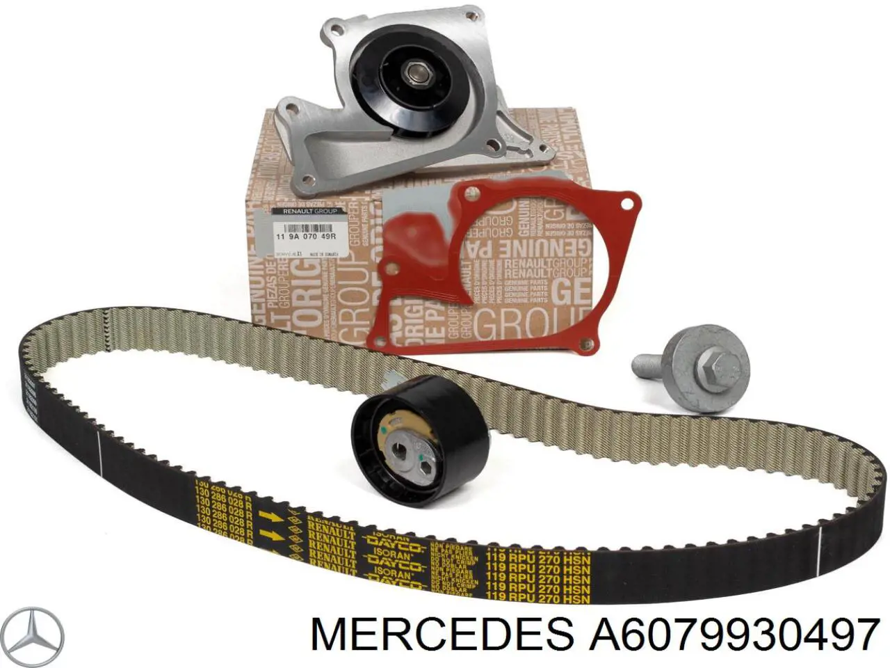 Зубчастий ремінь Mercedes A6079930497 ціна, від 42.03 USD