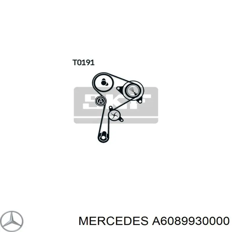 Купити A6089930000 Mercedes Ремінь газорозподільного механізму