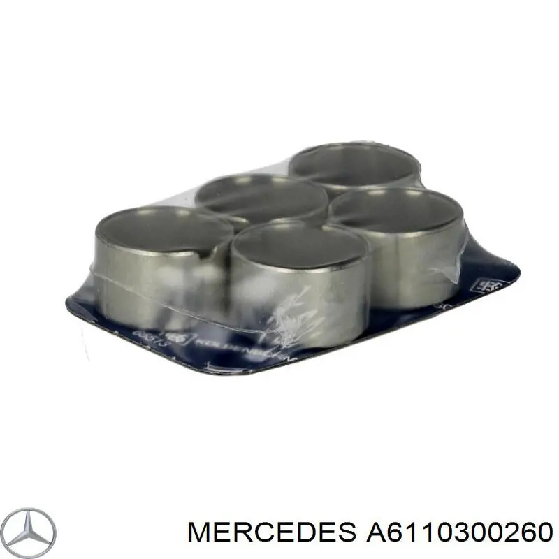 A6110300260 Mercedes Вкладиші коленвала, шатунні, комплект, 2-й ремонт (+0,50)