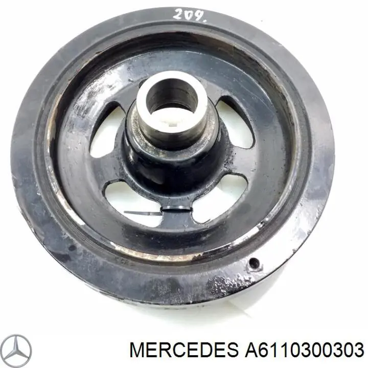 A6110300303 Mercedes Демпфер колінвалу